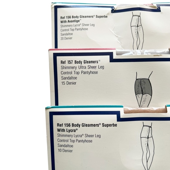 Givenchy Body Gleamers Shimmer Control Top Stocking - Set of 3 | Size D XL - Picture 5 of 8